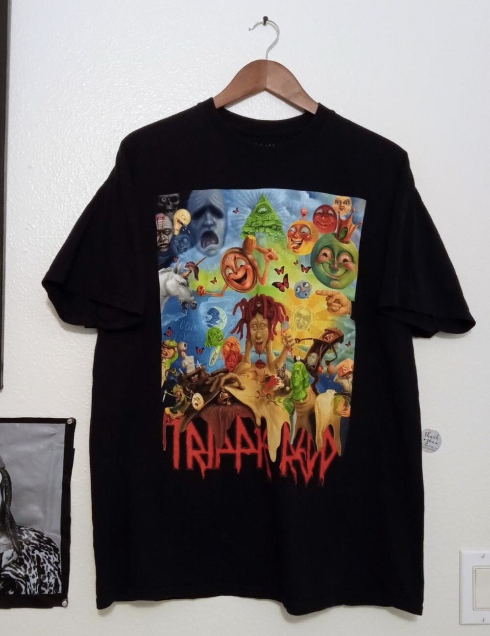 Official Trippie Redd Life's A Trip Cotton Tee Shirt Album Cover Art Tee SZ XL
